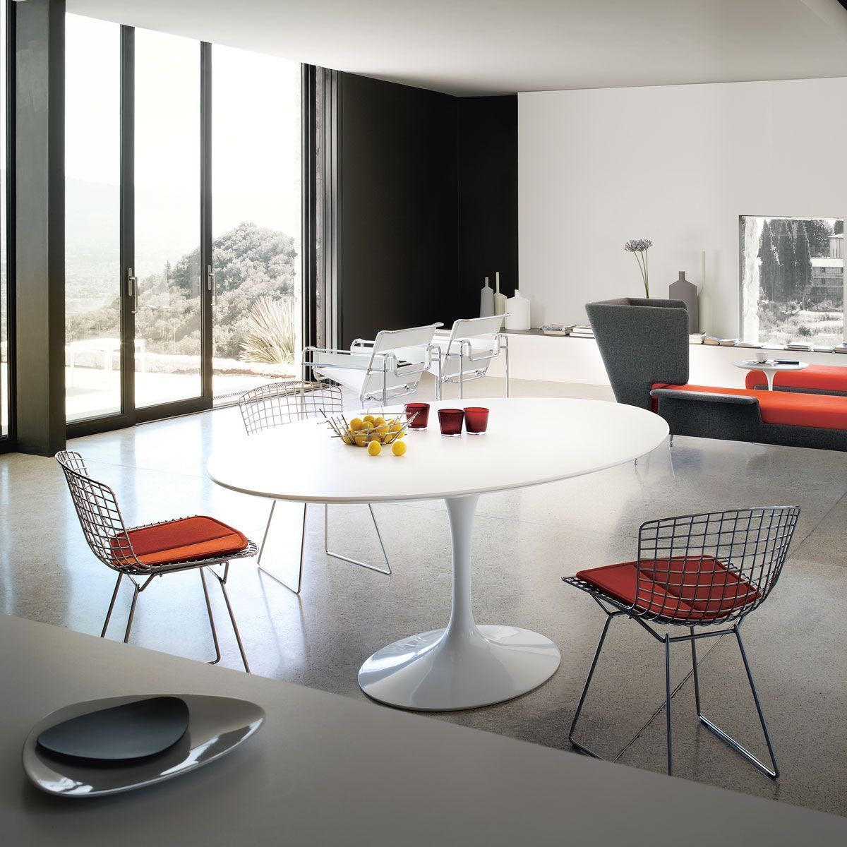 Silla Side Bertoia Cromada - Knoll