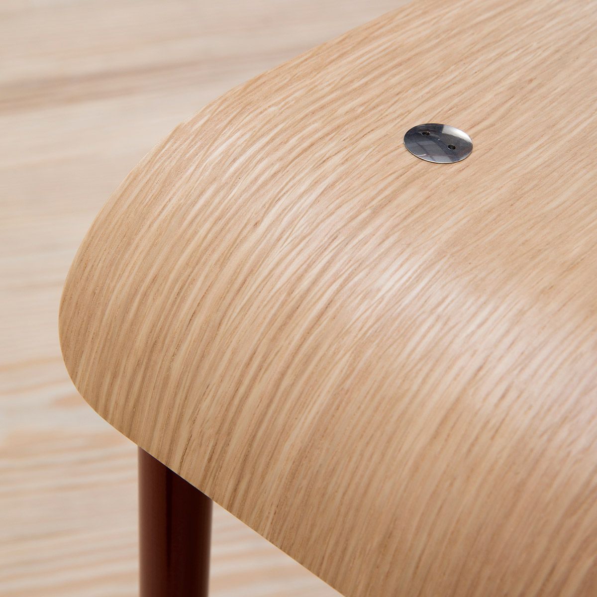 Silla Standard Roble/Rojo - Vitra Silla Standard Roble/Rojo - Vitra