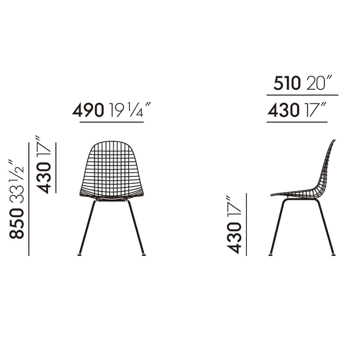 Silla Wire Chair DKX-5 - Vitra Silla Wire Chair DKX-5 - Vitra