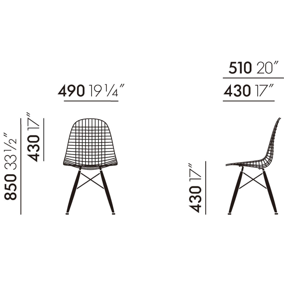 Silla Wire Chair DKW - Vitra
