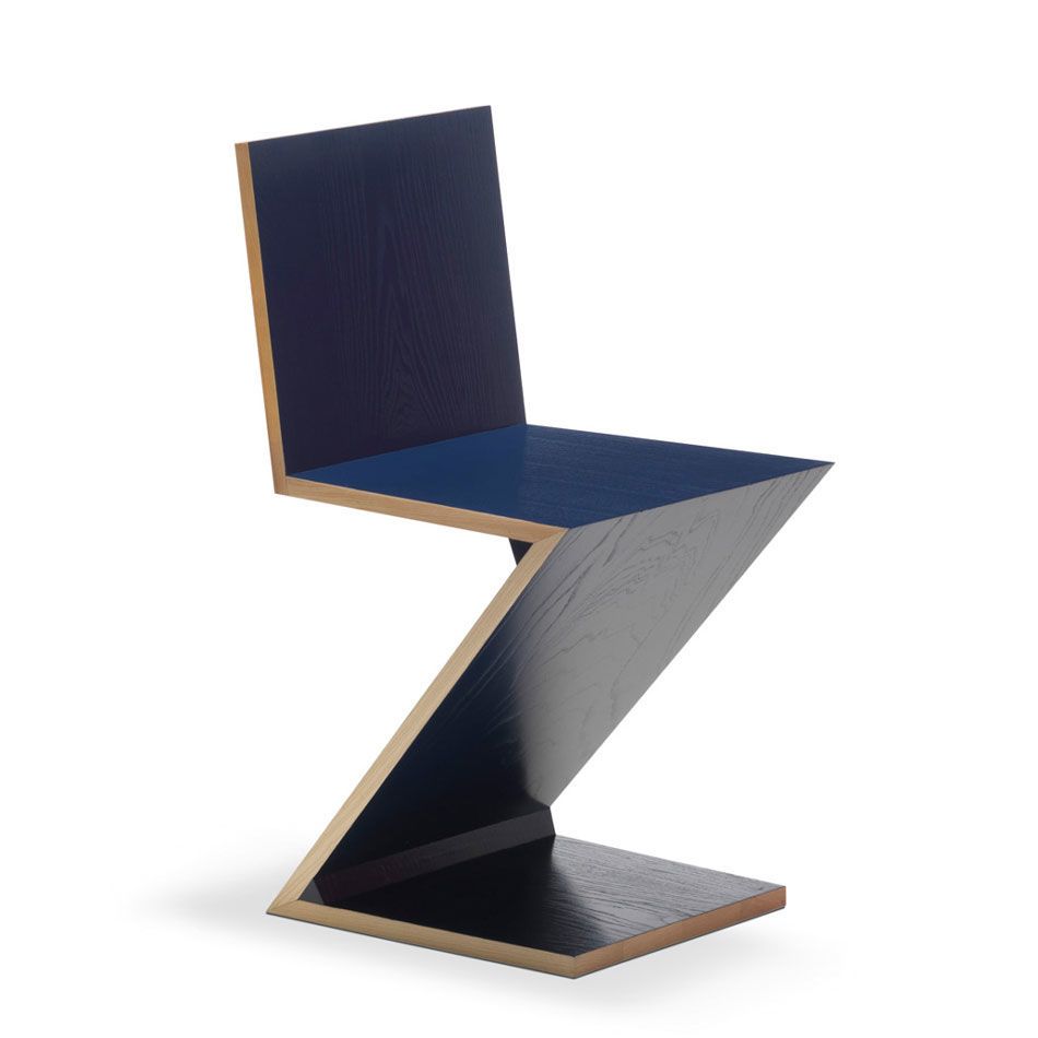 Silla Zig Zag Azul editada por Cassina