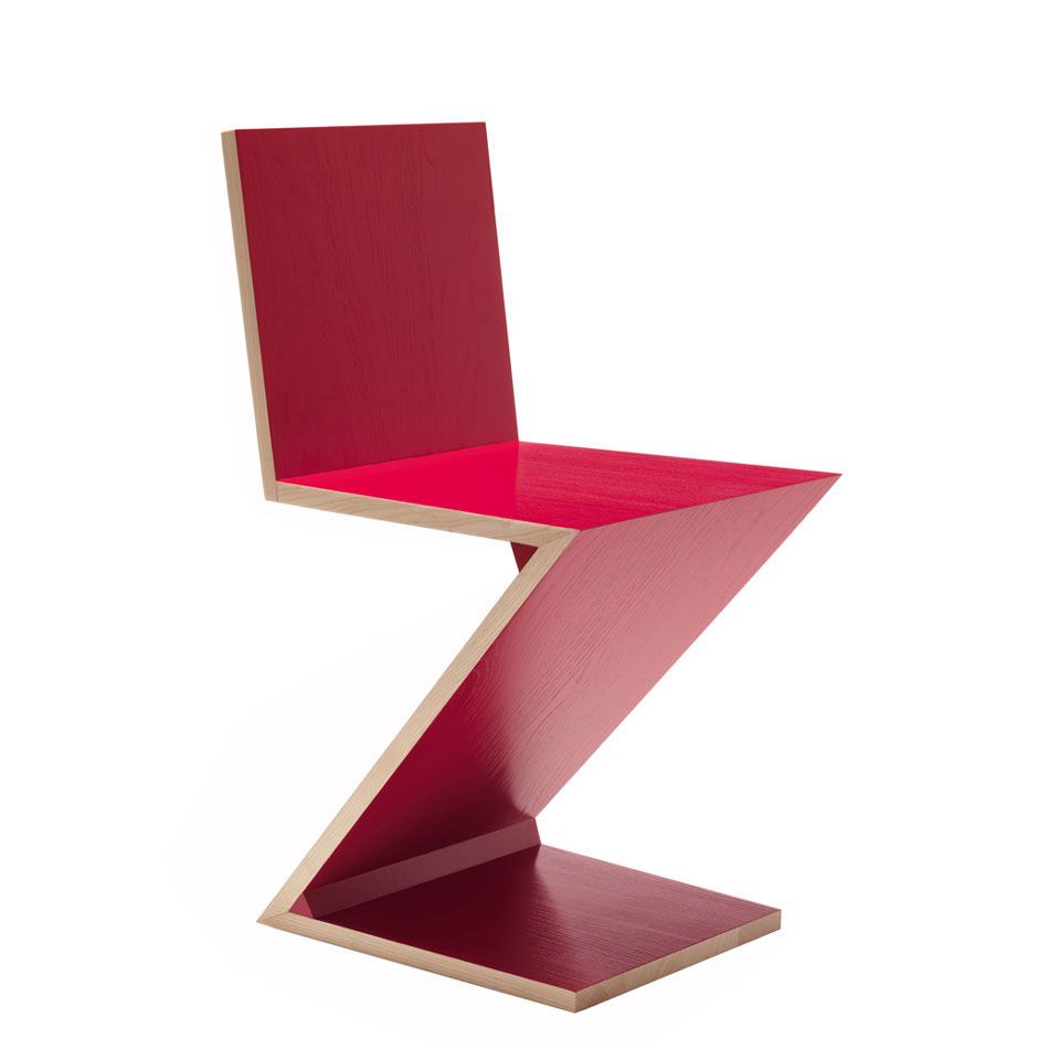 Silla Zig Zag Rojo editada por Cassina