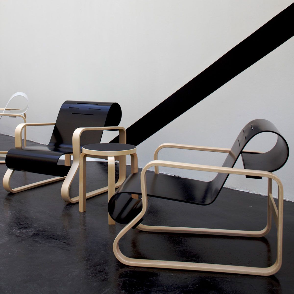 Sillón 41 Paimio negro - Artek Sillón 41 Paimio negro - Artek