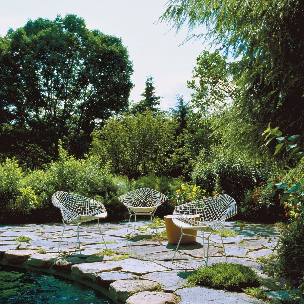 Sillón Bertoia Diamond exterior - Knoll Sillón Bertoia Diamond exterior - Knoll