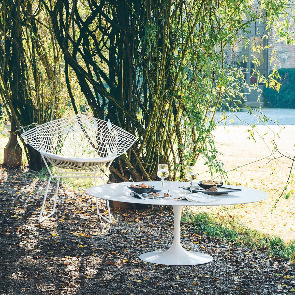Sillón Bertoia Diamond exterior - Knoll Sillón Bertoia Diamond exterior - Knoll