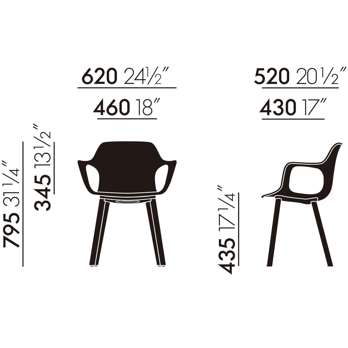 Sillón Hal Armchair Wood - Vitra Sillón Hal Armchair Wood - Vitra