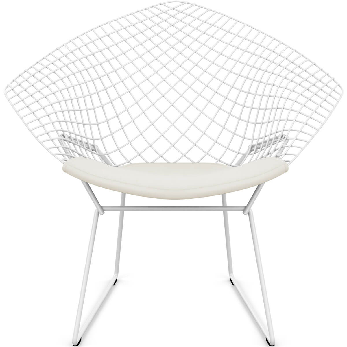 Sillón Bertoia Diamond exterior blanco - Knoll Sillón Bertoia Diamond exterior blanco - Knoll