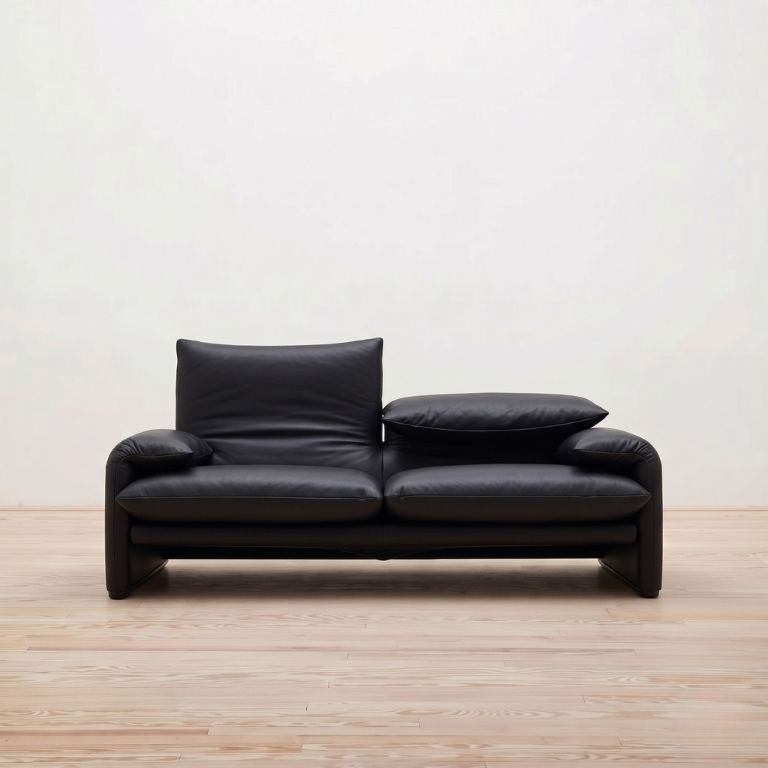 Sofá Maralunga Piel 2 plazas – Cassina Sofá Maralunga Piel 2 plazas - Cassina