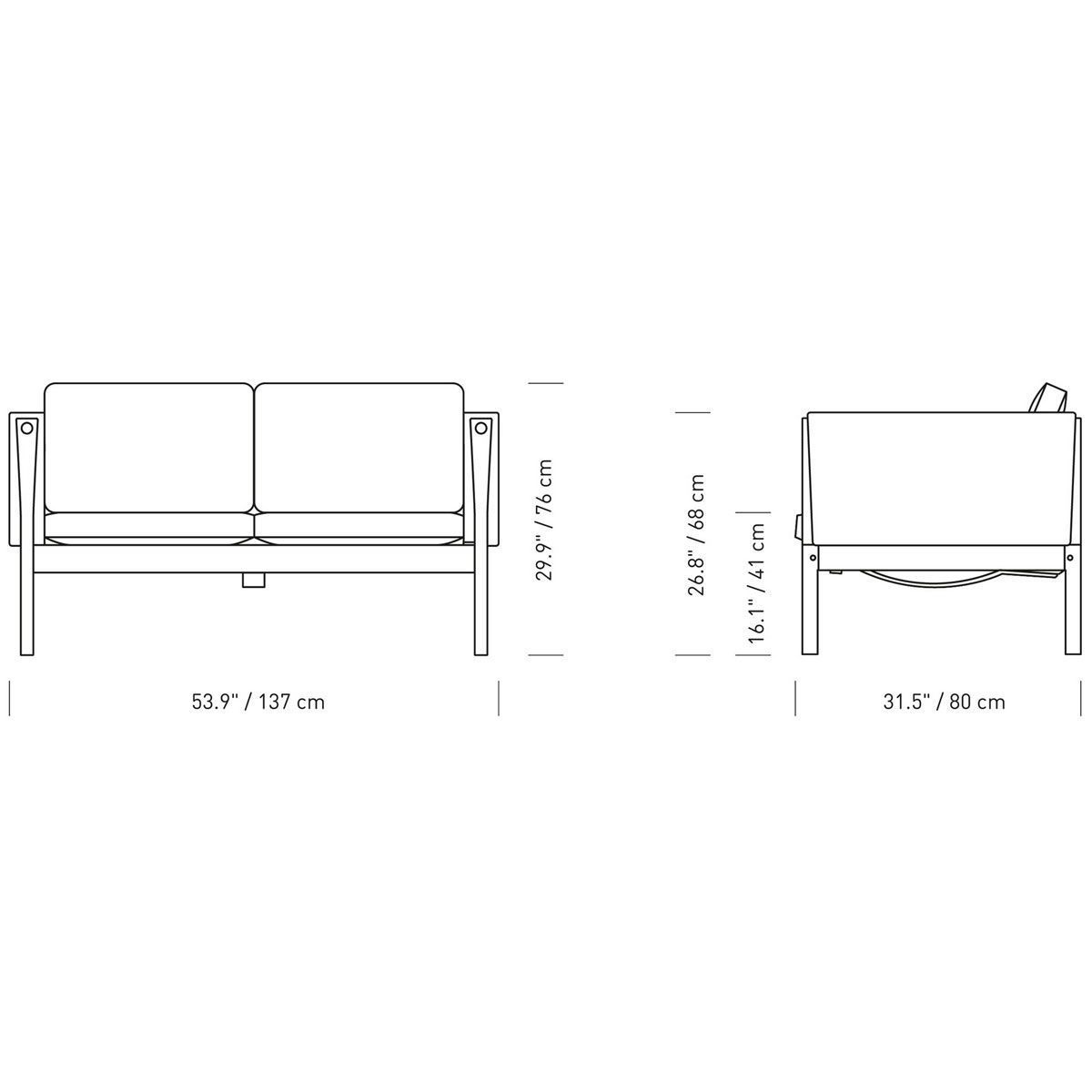 Sofá CH162 - Carl Hansen Sofá CH162 - Carl Hansen