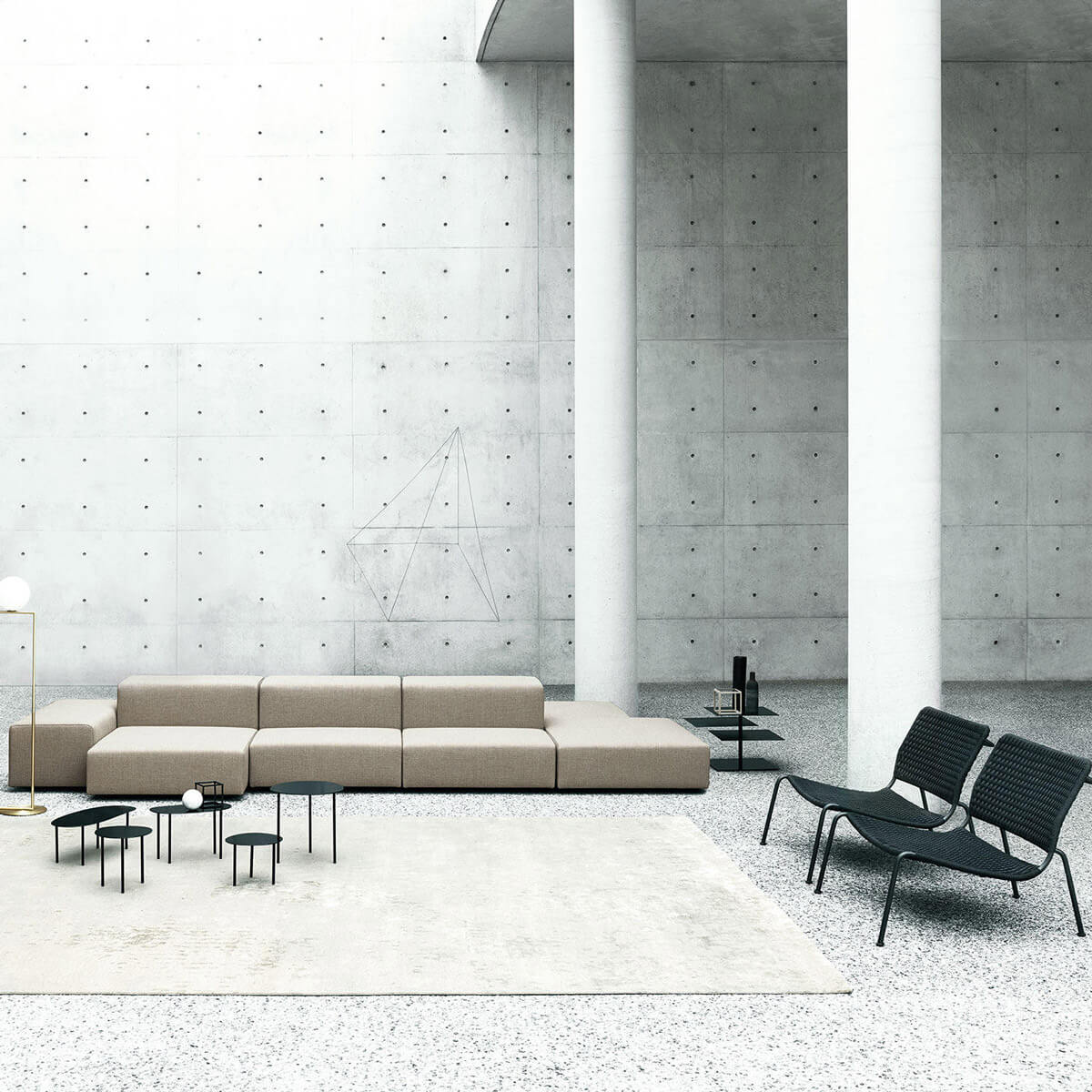 Sofá Extra Wall - Living Divani Sofá Extra Wall - Living Divani
