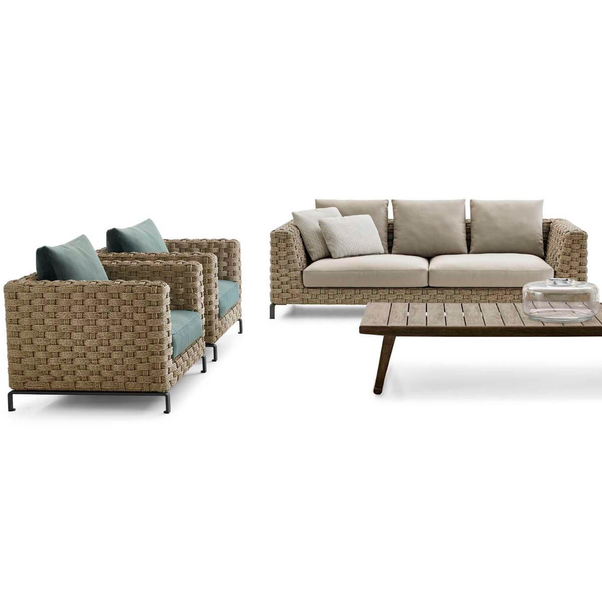 Sofá Ray Outdoor Natural - B&B Italia Outdoor Sofá Ray Outdoor Natural - B&B Italia Outdoor