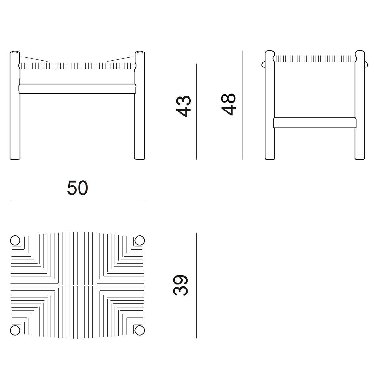 Taburete CH53 - Carl Hansen