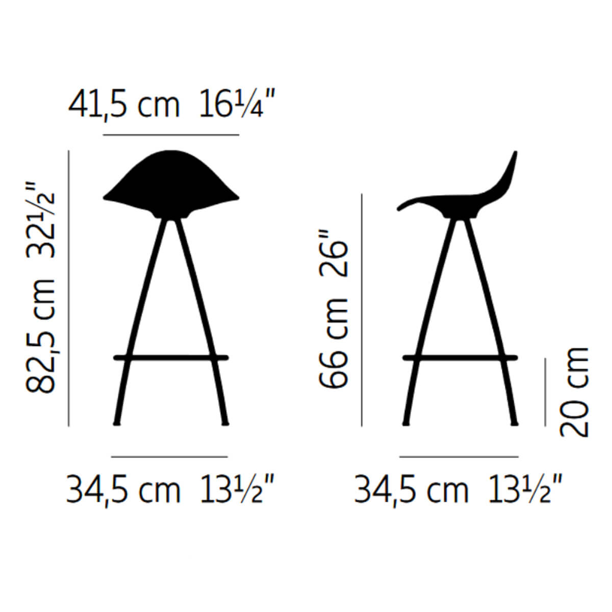 Taburete Onda 66 - Stua