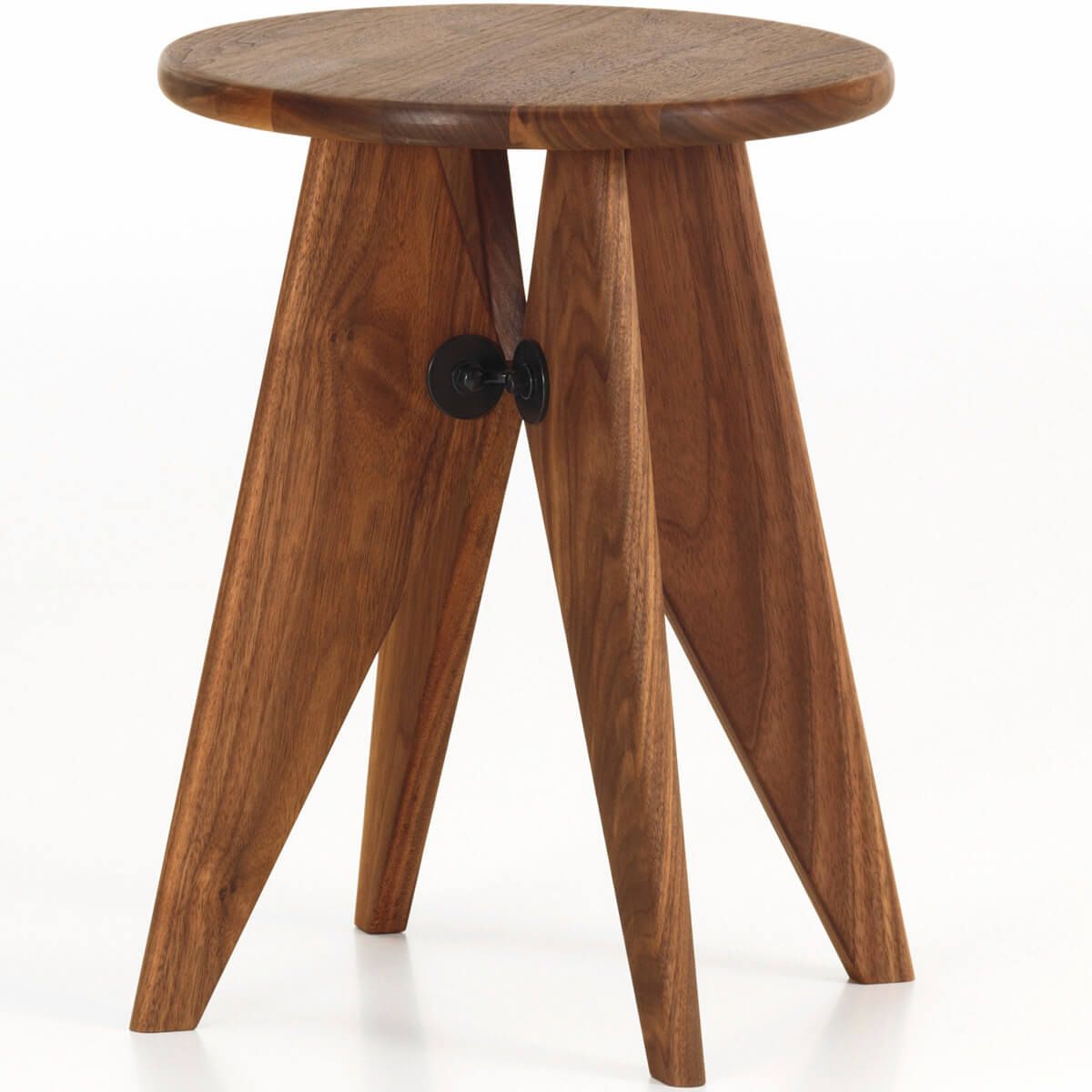 Taburete Solvay Nogal americano - Vitra Taburete Solvay Roble ahumado - Vitra (copia)