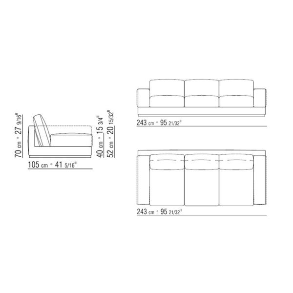 big-bob-sofa-flexform-08.jpg El sofá Big Bob es un diseño de Antonio Citterio que edita la marca Flexform. Un sofá con una amplia mirada, ensamblado con diferentes partes y líneas limpias, visiblemente suave y con el atractivo de un clásico. Apoyado en el suelo mediante una base de metal, se puede equipar con un mecanismo para facilitar el movimiento, proporcionando una posición cómoda para una relajación total.
Configurable a partir de diferentes módulos.
Precio para sofá de 243 x 105 x 70 cm en tapizado Super. Sin movimiento. No incluye cojines.
Consulte en las tiendas NAHARRO las diferentes configuraciones y acabados disponibles.