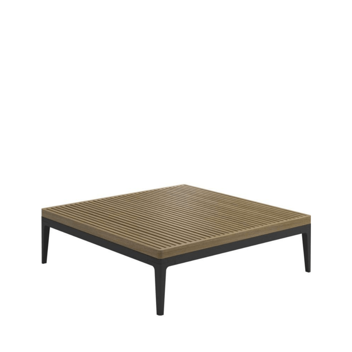 Mesa de café Grid Teca cuadrada Meteor - Gloster