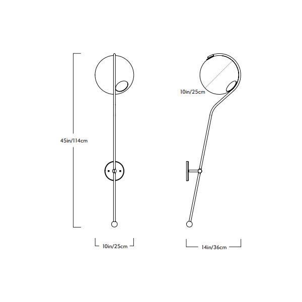 Lámpara pared Fiddlehead - Roll & Hill Lámpara pared Fiddlehead - Roll & Hill