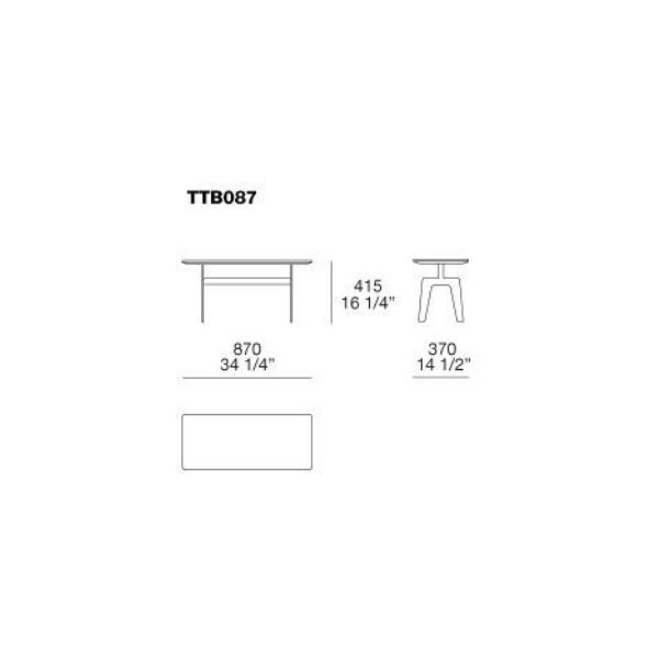 Mesita rectangular Tribeca - Poliform