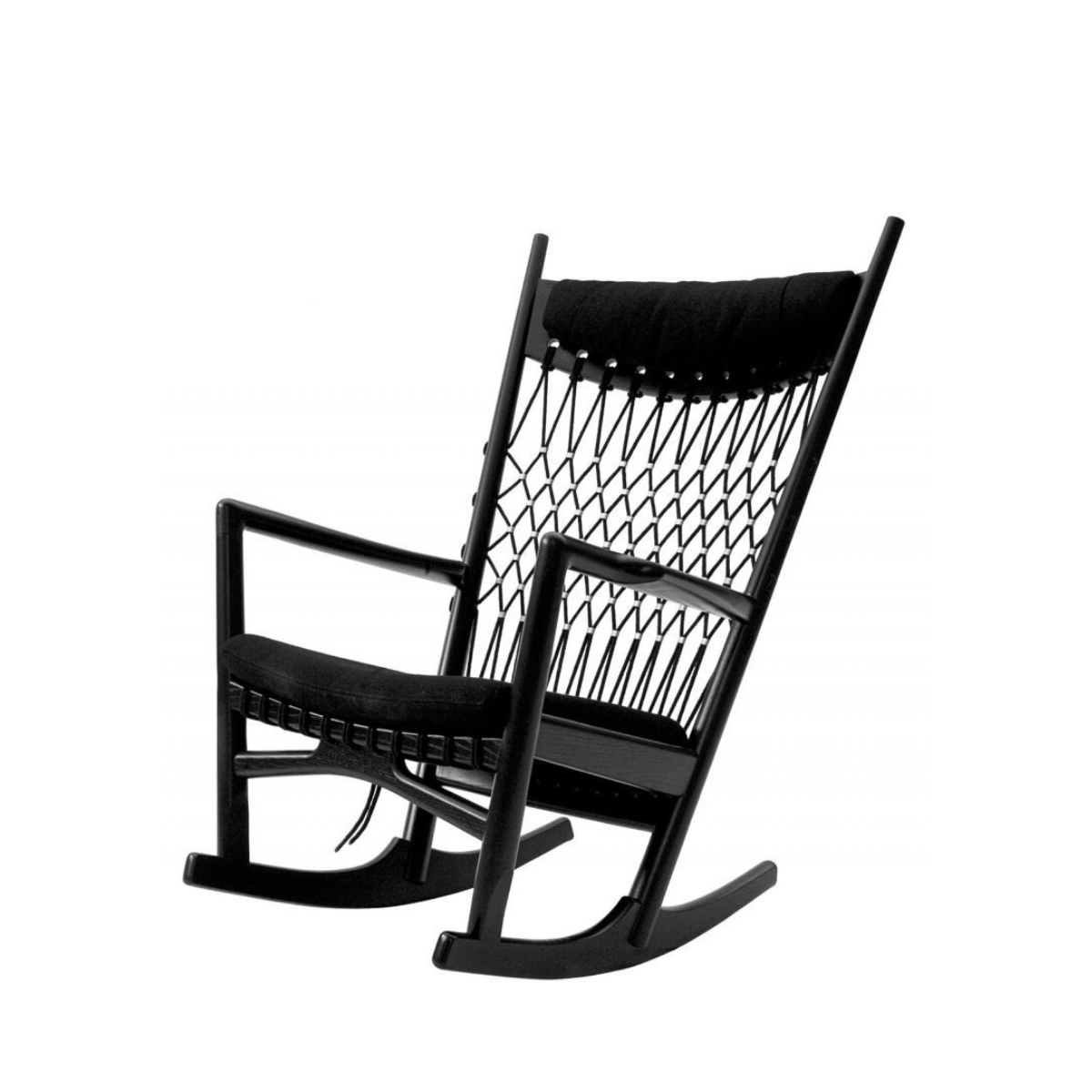 Mecedora pp124 / Rocking Chair Fresno negro - PP Møbler