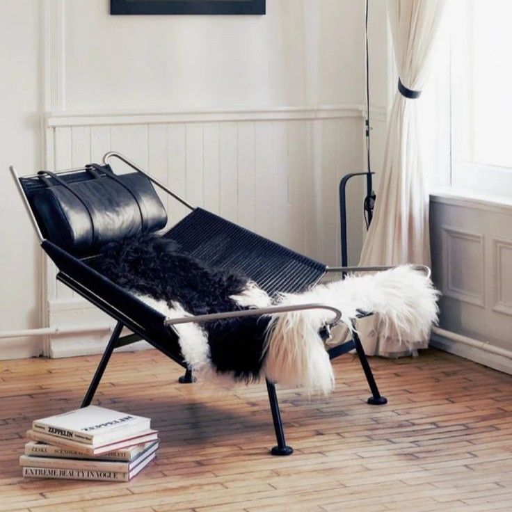pp225-FlagHalyard-ppmobler2 Butaca pp225 / Flag Halyard Chair Cuerda negra - PP Møbler