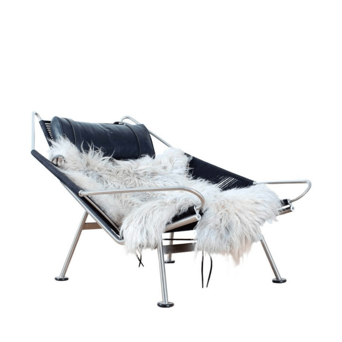 pp225-flag-halygard-silla-negra-ppmobler Butaca pp225 / Flag Halyard Chair Cuerda negra - PP Møbler