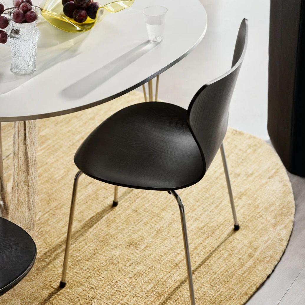 serie7-sillanegra-fritzhansen Silla Series 7 Teñida Negro - Fritz Hansen