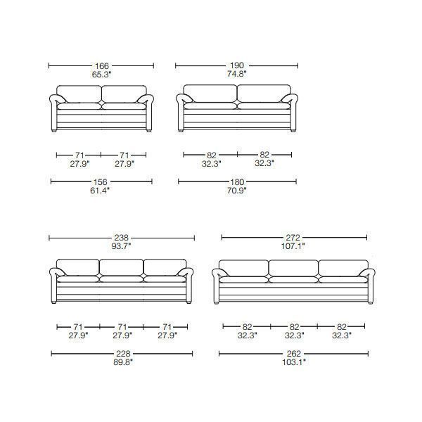 El mítico sofá Maralunga es un diseño de Vico Magistretti del año 1973 que produce y distribuye Cassina en exclusiva dentro de su Colección Contemporanei.El Maralunga de Cassina es una de las piezas de culto del diseño para muchos arquitectos e interioristas, un sofá de diseño digno de los mejores ambientes.
Detalles: Disponible en sillón, puf y sofá de dos y tres plazas en diferentes anchos y tapizado en piel o tela.Muestrario de tejidos disponibles en tienda.Precio sofá 2 plazas 190 cm, tapizado en tela categoría E del fabricante.
Consulte más acabados, medidas y precios en las tiendas de NAHARRO.