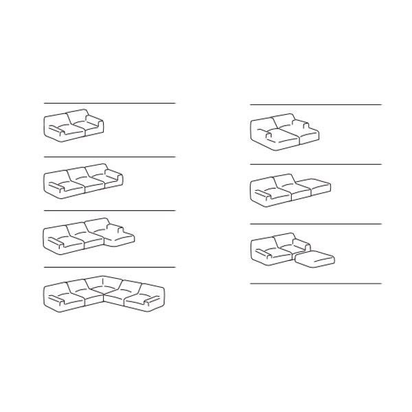 El sofá Welcome Aqua es un diseño de Francesco Rota para Paola Lenti que permite construir distintas composiciones, variando el número y la profundidad de sus diferentes elementos.

Detalles: Estructura de acero rellena con espuma de poliuretano y resistente a la tensión. Los diferentes módulos tienen cubierta disponible en diferentes acabados y en tejidos para exterior que repelen el agua. Disponible funda protectora.
Consulte en Naharro Showroom los diferentes módulos, acabados y precios.