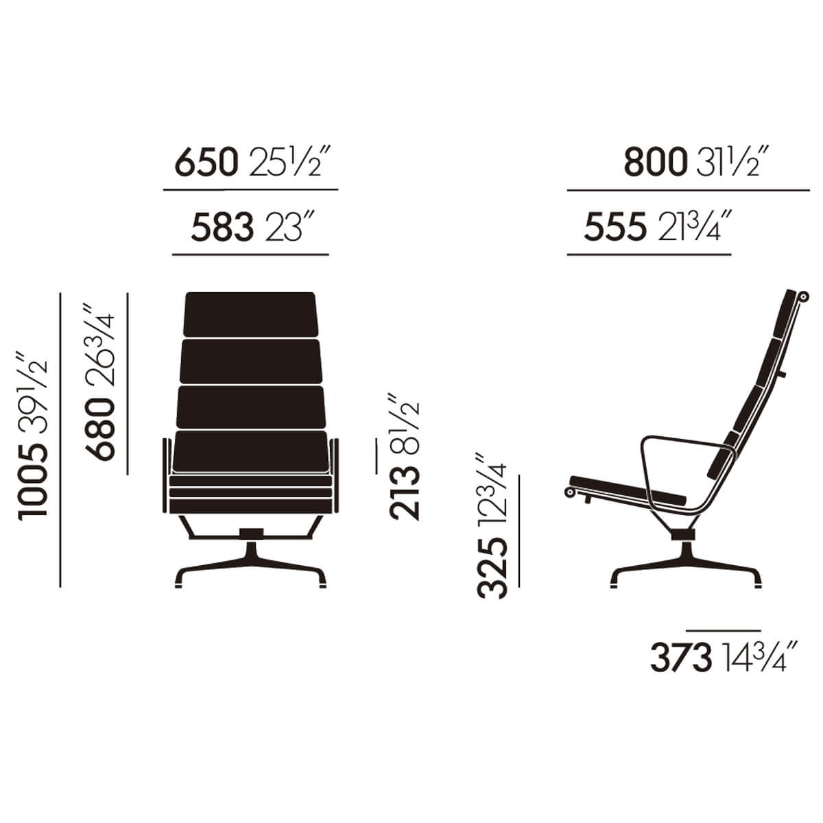 Butaca Soft Pad EA 222/223 - Vitra Butaca Soft Pad EA 222/223 - Vitra