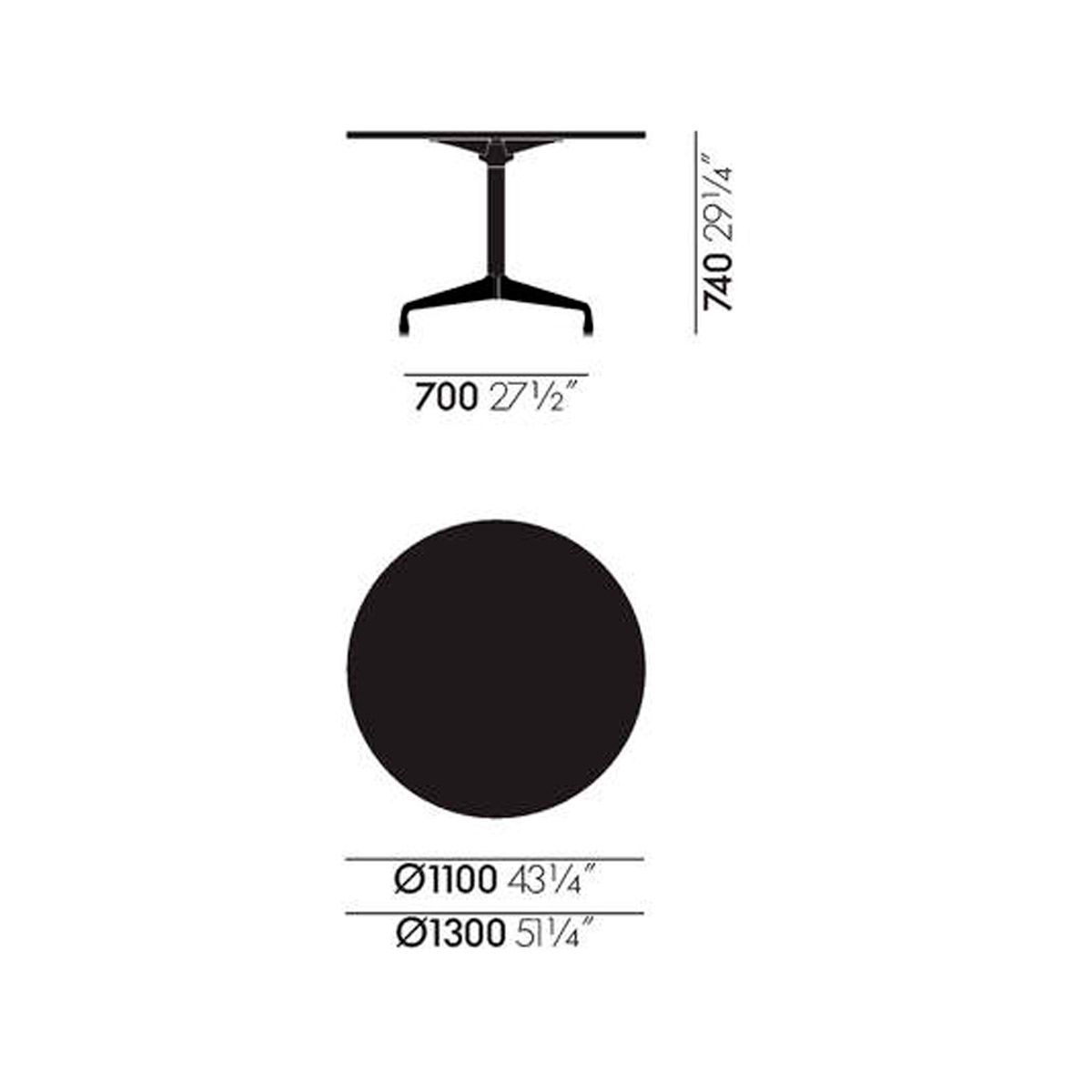 Mesa Eames Segmented Table redonda - Vitra Mesa Eames Segmented Table redonda - Vitra