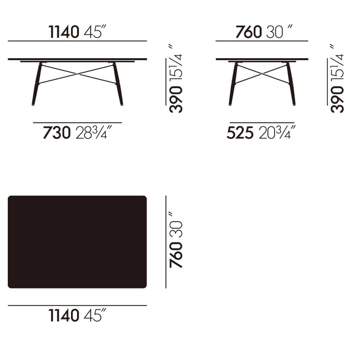 Mesa auxiliar Eames Coffee Table - Vitra Mesa auxiliar Eames Coffee Table - Vitra