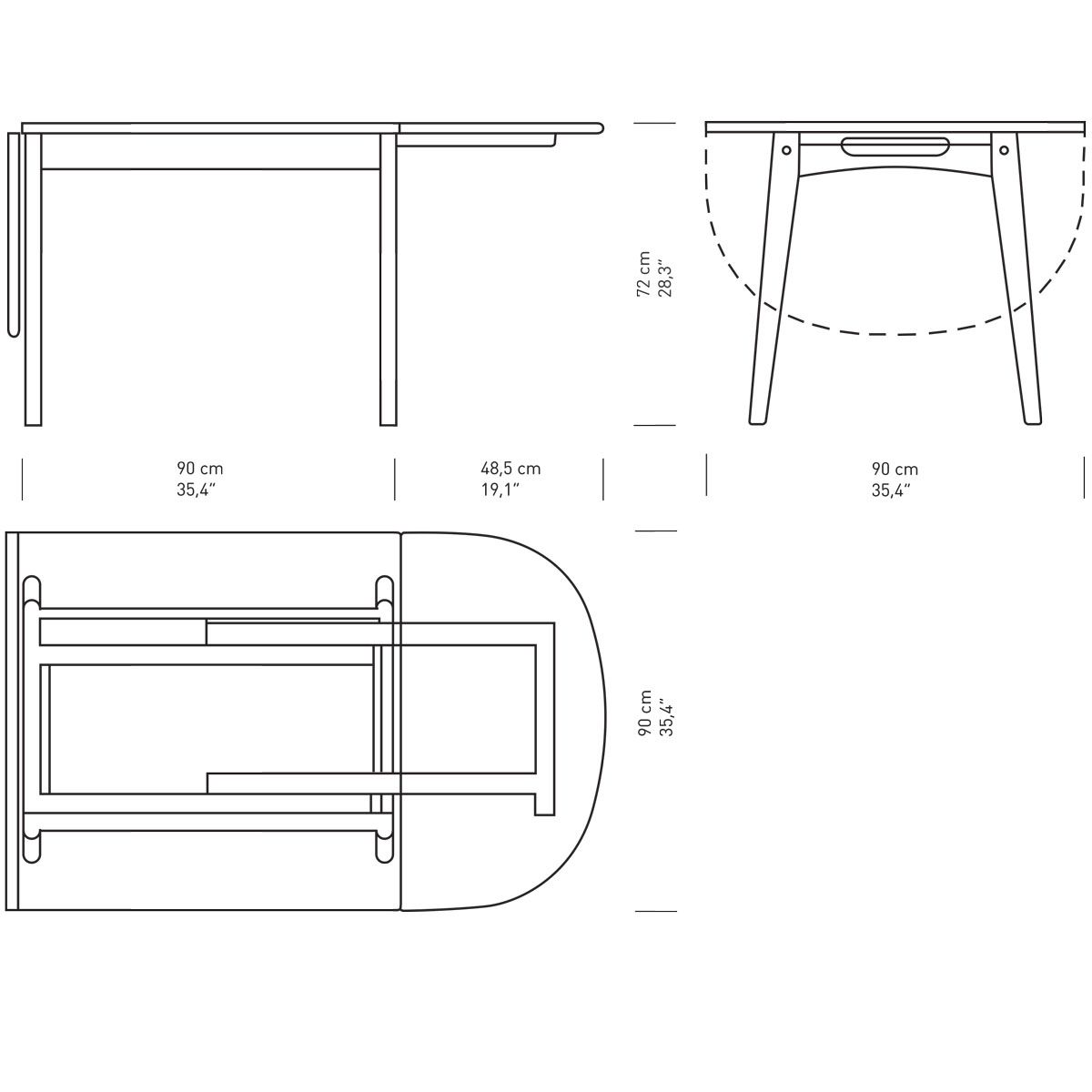 Mesa CH002 - Carl Hansen