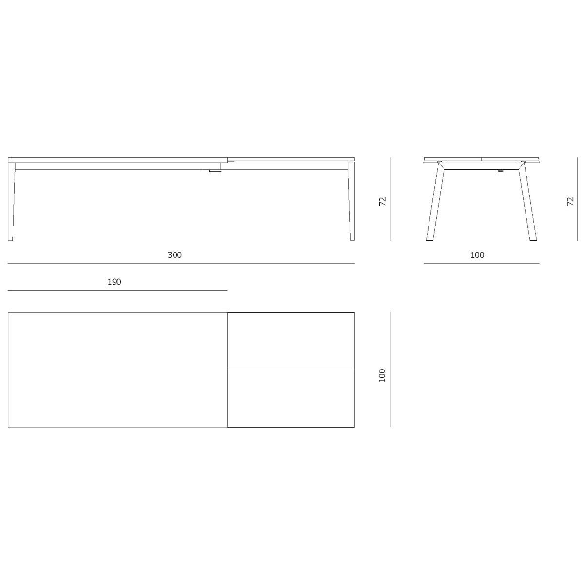 Mesa SH900 Extend Table - Carl Hansen Mesa SH900 Extend Table - Carl Hansen