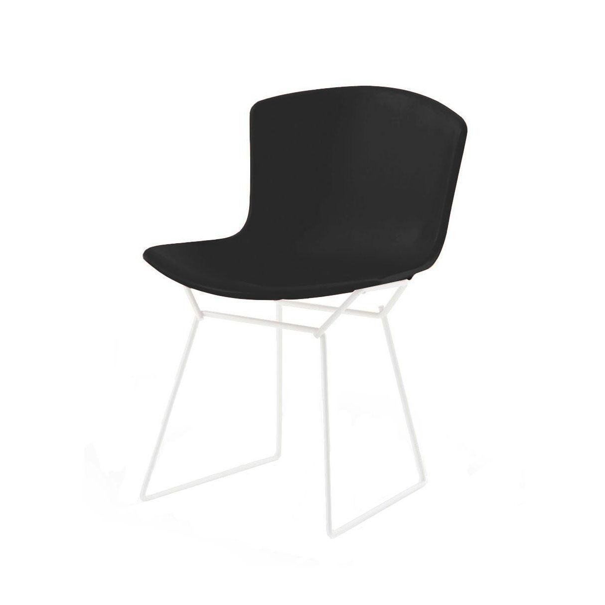 Silla Bertoia Plastic Negro Base Blanca - Knoll