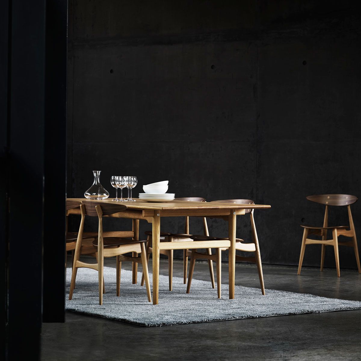 Silla CH33T roble/nogal - Carl Hansen