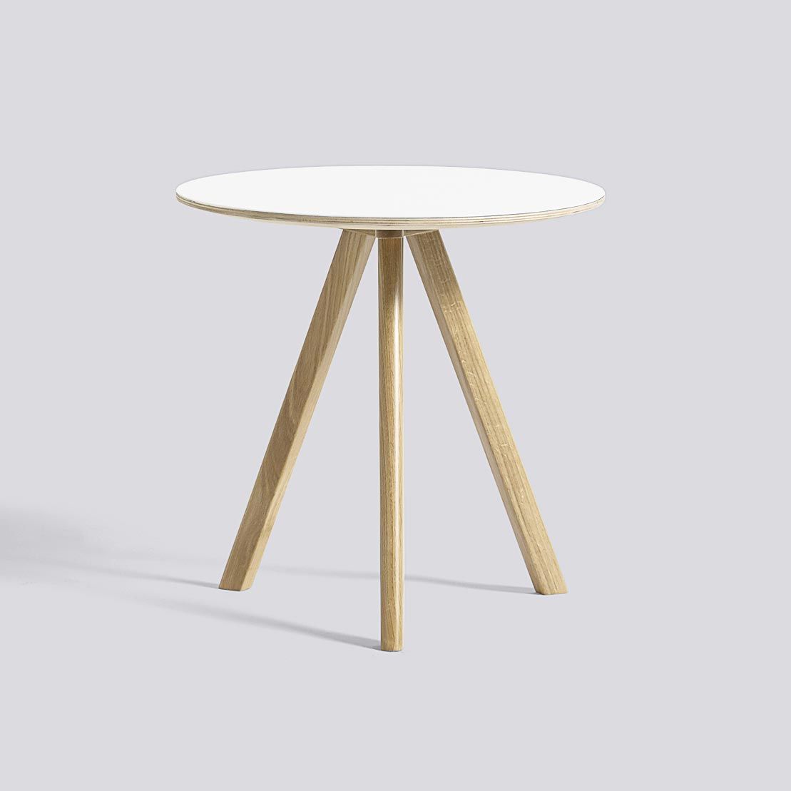 Mesa Auxiliar CPH20 50 Roble lacado Blanco laminado - HAY Mesa Auxiliar CPH20 50 Roble lacado Blanco laminado - HAY