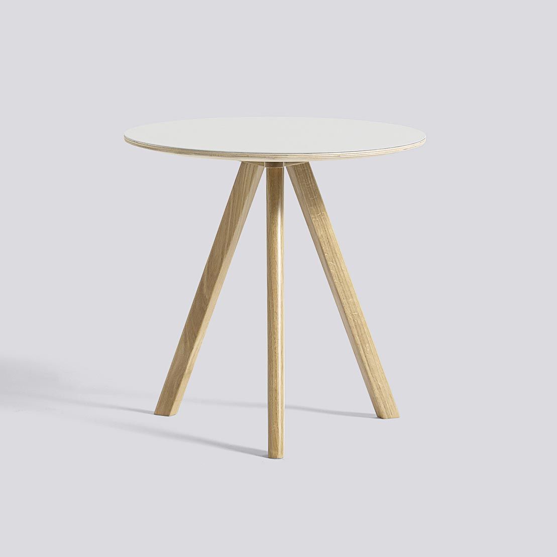 Mesa Auxiliar CPH20 50 Roble lacado Blanco linóleo - HAY Mesa Auxiliar CPH20 50 Roble lacado Blanco linóleo - HAY