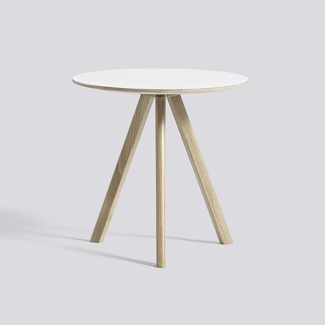 Mesa Auxiliar CPH20 50 Roble jabón Blanco laminado - HAY Mesa Auxiliar CPH20 50 Roble jabón Blanco laminado - HAY