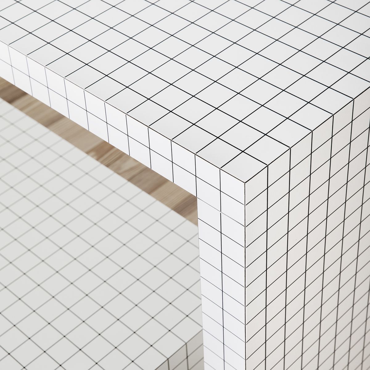 Consola Quaderna diseñada por Superstudio - Zanotta
