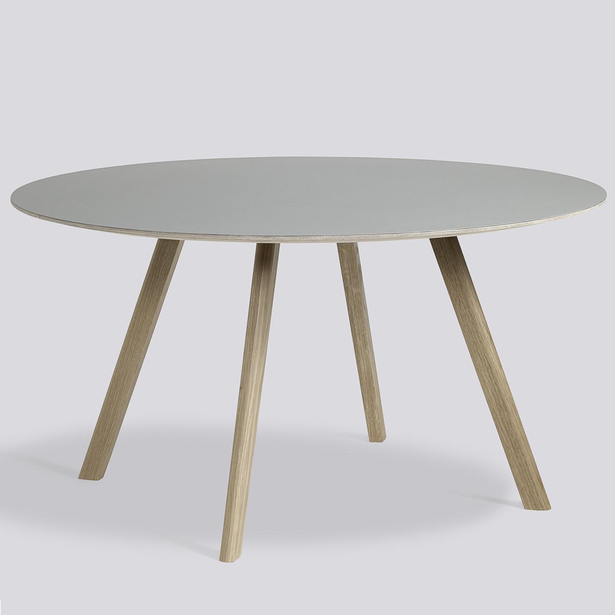 Mesa CPH 25 Round Roble jabón Blanco linóleo - HAY