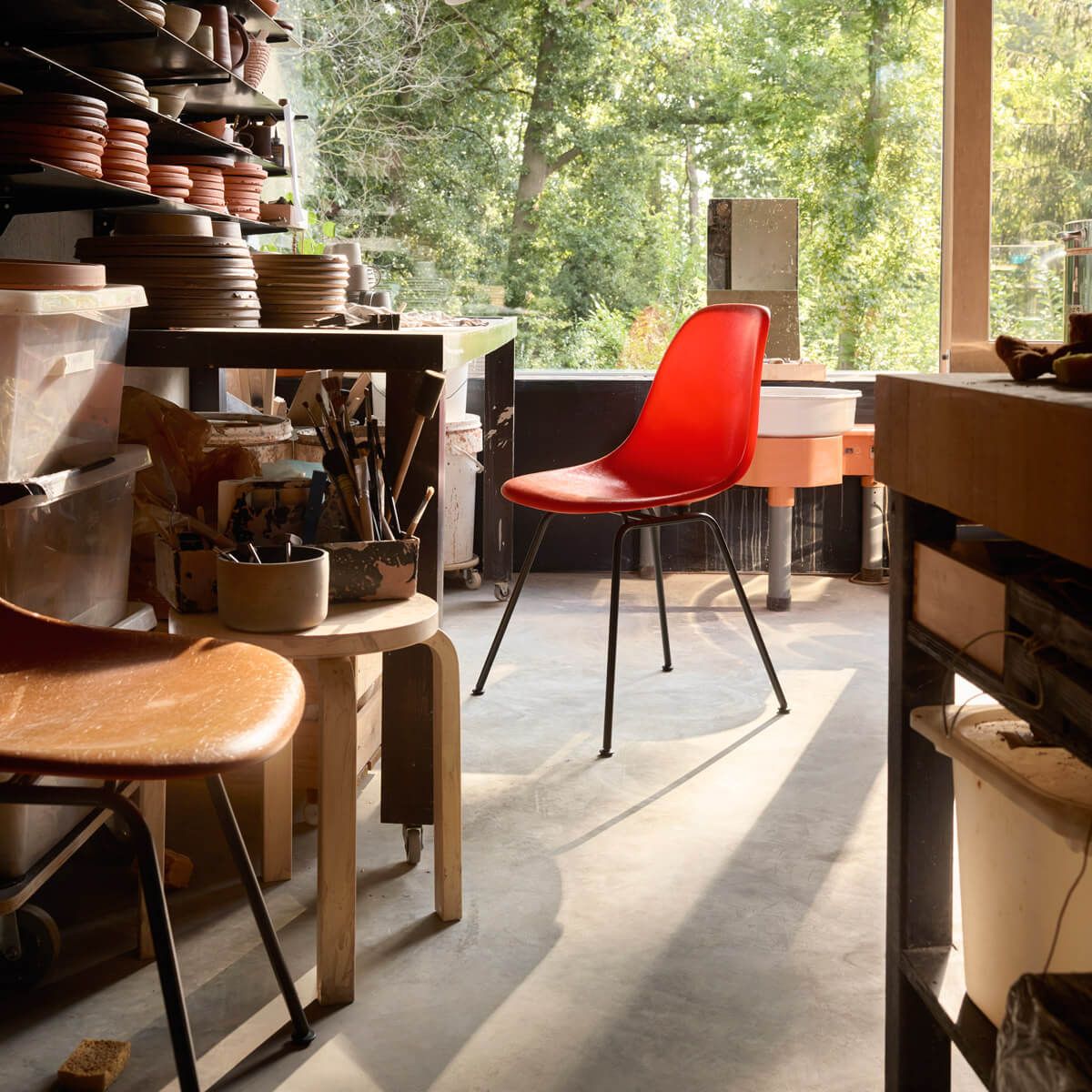 Silla Eames Fiberglass DSX - Vitra Silla Eames Fiberglass DSX - Vitra