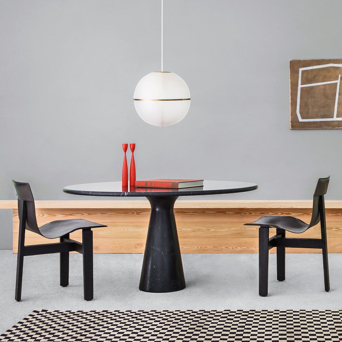 Mesa M Negro Marquina - Agapecasa