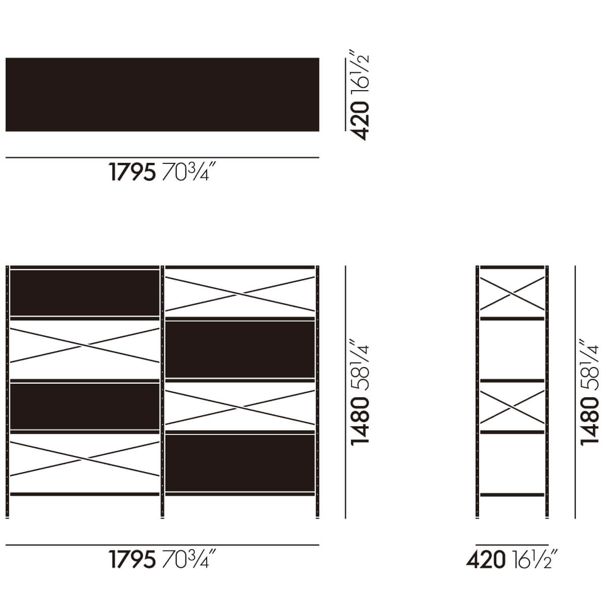 Estantería Eames 4 AA - Vitra