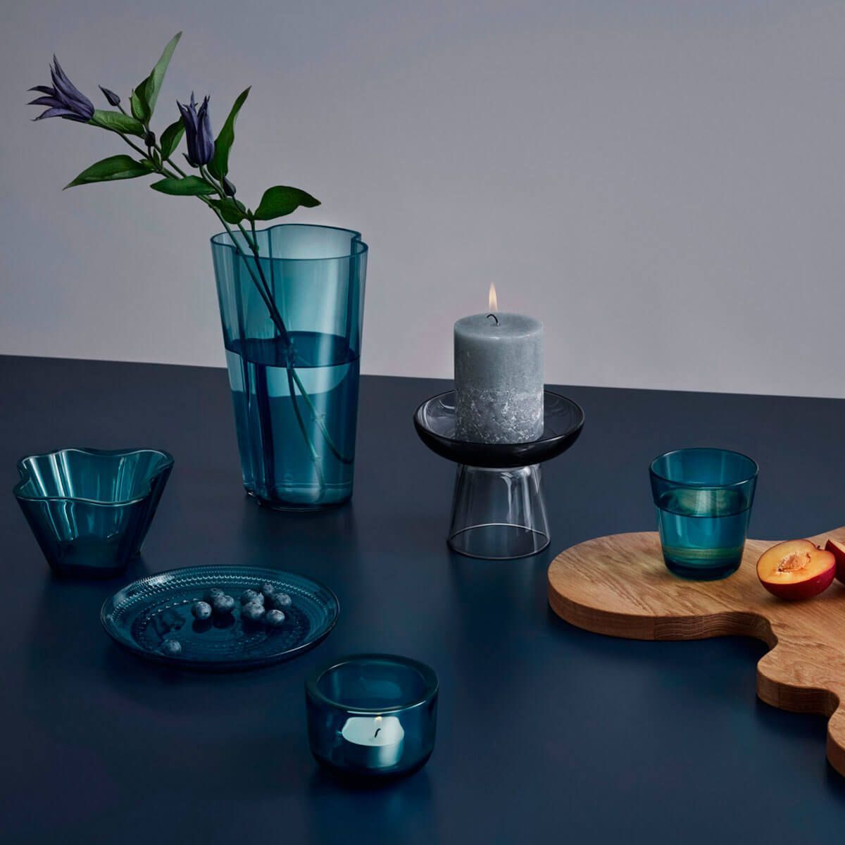 Jarrón Alvar Aalto 220 Sea Blue - iitala Jarrón Alvar Aalto 220 Sea Blue - iitala