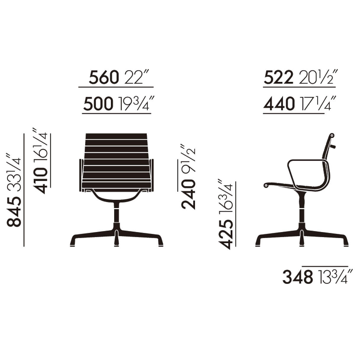 Silla Aluminium Chair EA 104 - Vitra Silla Aluminium Chair EA 104 - Vitra