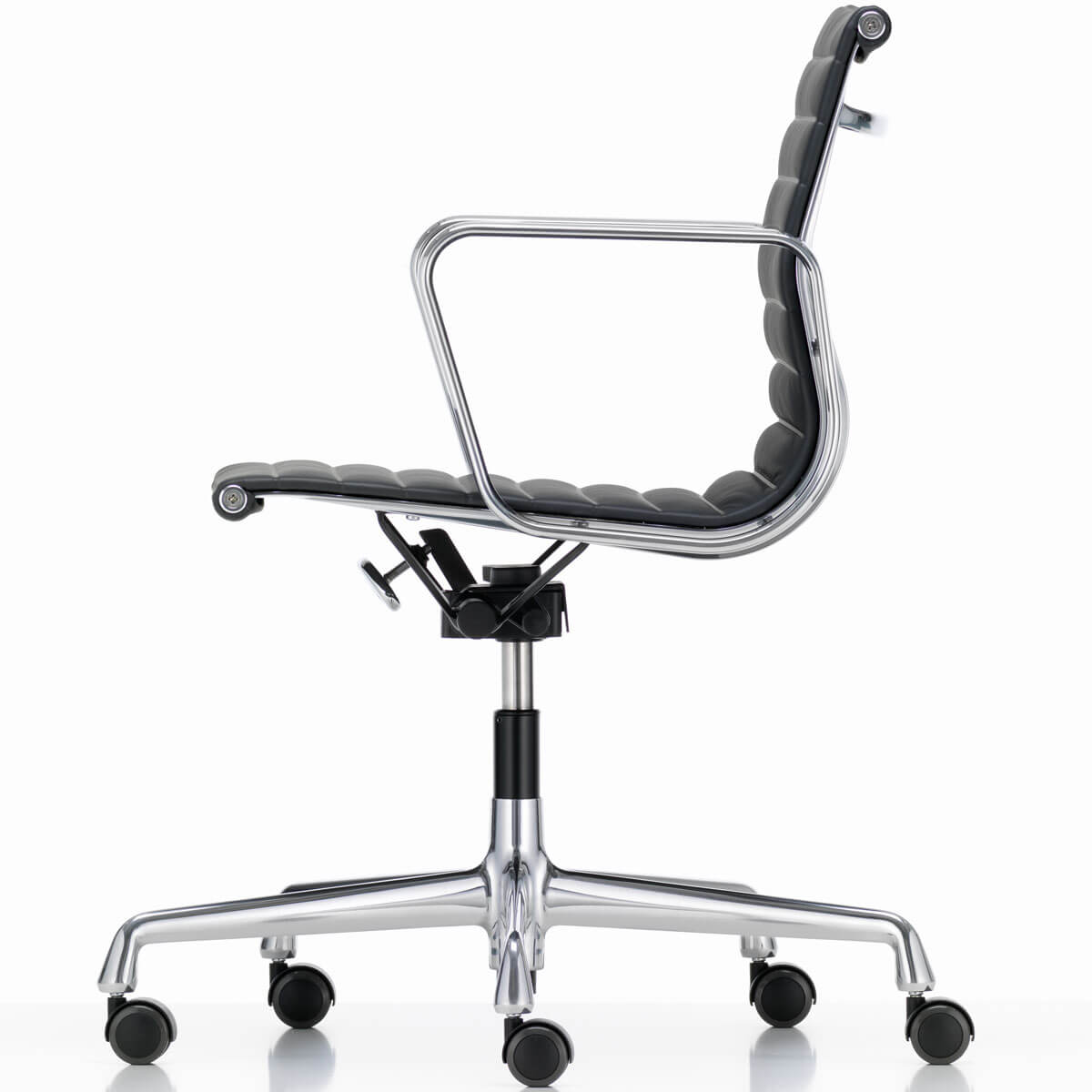 Silla Aluminium Group EA 117 Piel - Vitra Silla Aluminium Group EA 117 Piel - Vitra