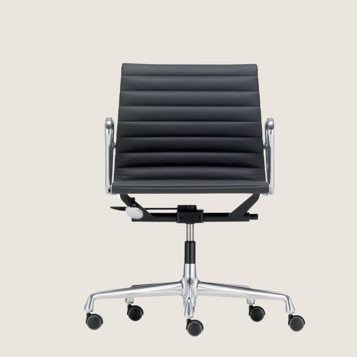 ea117 b Silla Aluminium Chair EA 117 Piel - Vitra