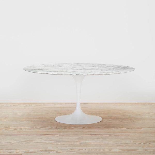 Mesa Tulip Saarinen Round 152 Arabescato - Knoll