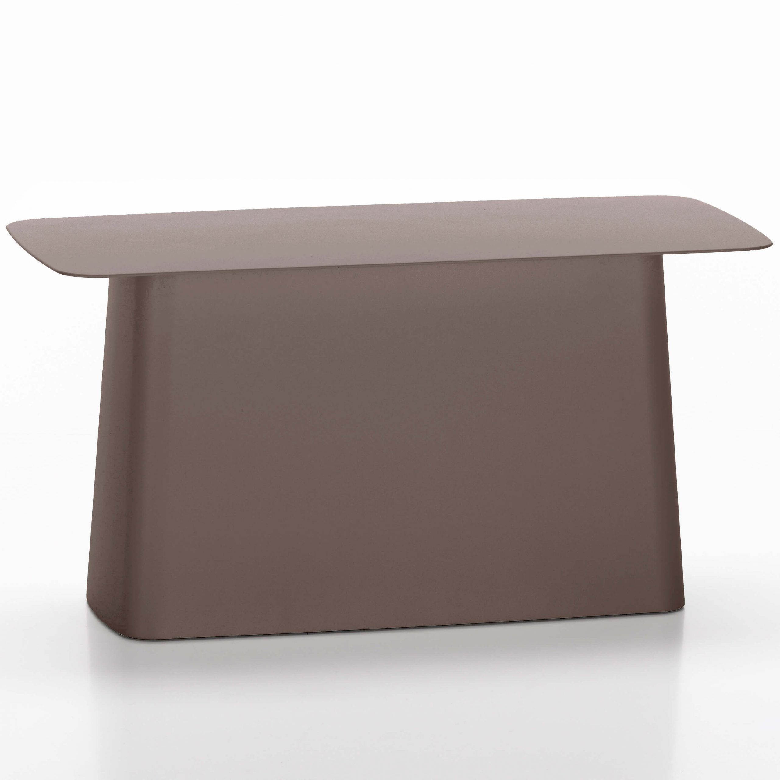 Mesa auxiliar Metal Side grande Chocolate - Vitra Mesa auxiliar Metal Side grande Chocolate - Vitra