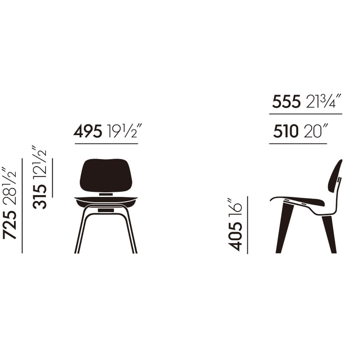 Silla Plywood Group DCW - Vitra Silla Plywood Group DCW - Vitra